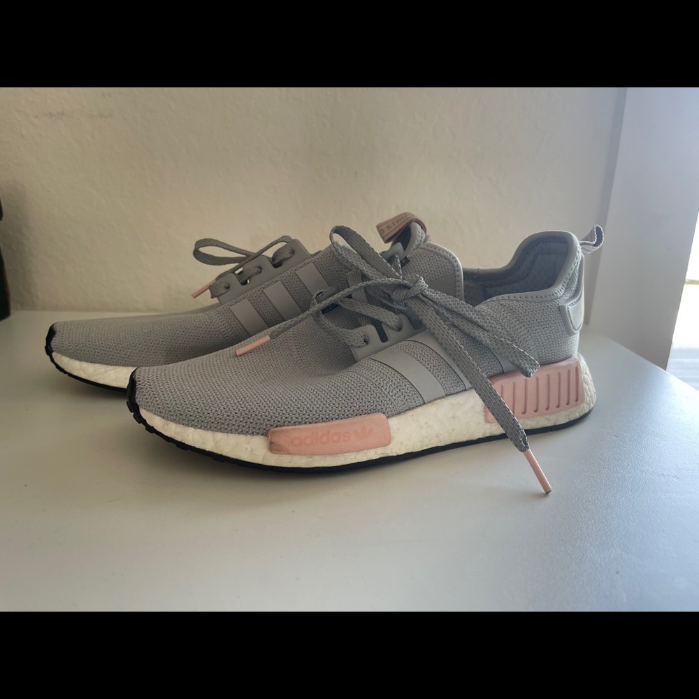 Adidas NMD size 8 gray / white